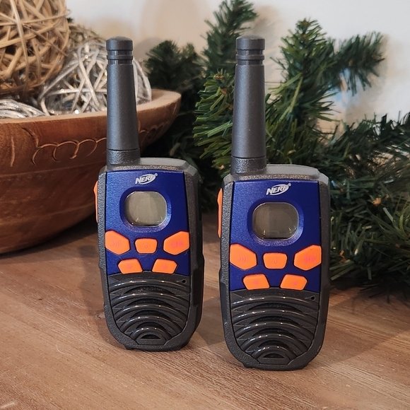 Nerf Other - Vintage NERF FRS 10 MILE Blue and Orange Walkie Talkies, Preowned Good Condition
